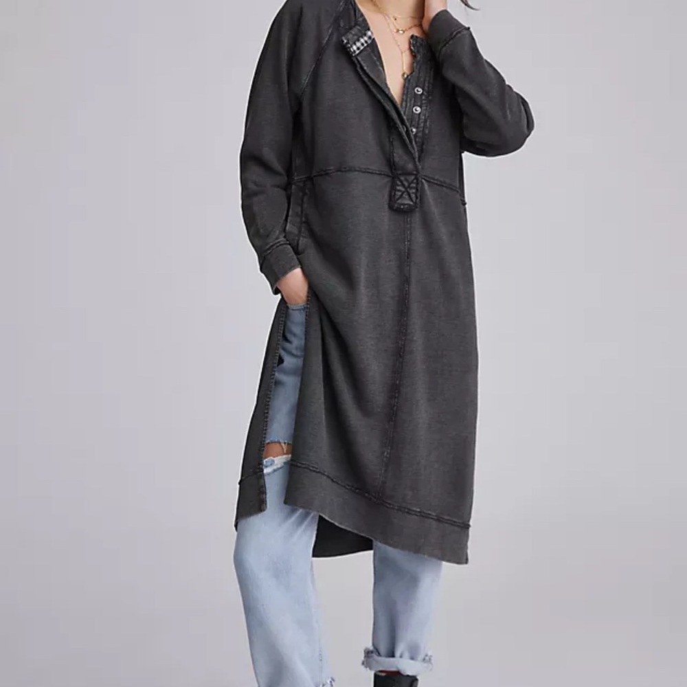 Pilcro Black and Gray Checkered Shirt